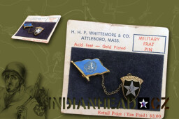 INDIANHEAD.CZ IM80002 US 2ID K-WAR SWEETHEART PIN THE UNITED NATIONS WITH SECOND INFANTRY DIVISION